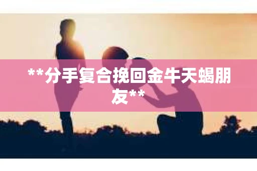 **分手复合挽回金牛天蝎朋友**