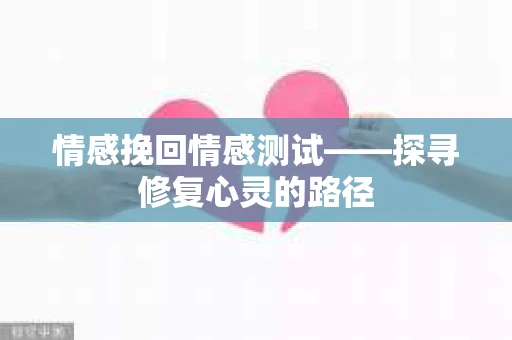 情感挽回情感测试——探寻修复心灵的路径