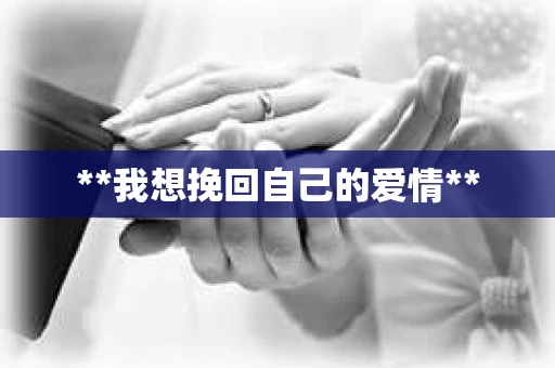 **我想挽回自己的爱情**