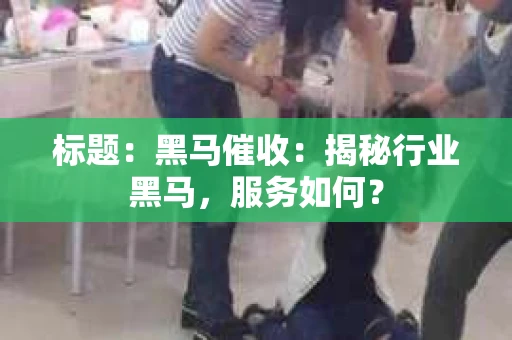 标题：黑马催收：揭秘行业黑马，服务如何？