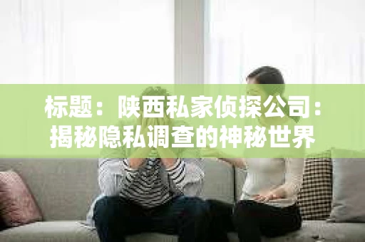 标题：陕西私家侦探公司：揭秘隐私调查的神秘世界
