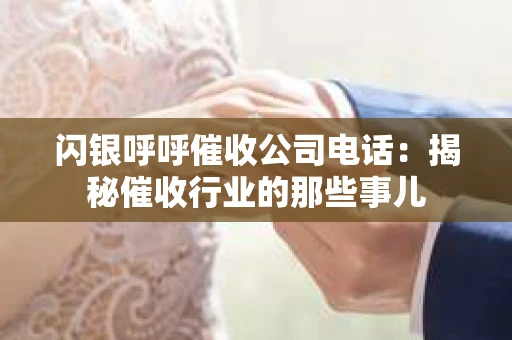 闪银呼呼催收公司电话：揭秘催收行业的那些事儿