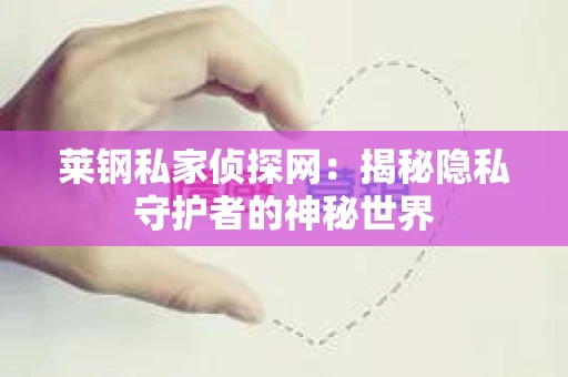莱钢私家侦探网：揭秘隐私守护者的神秘世界