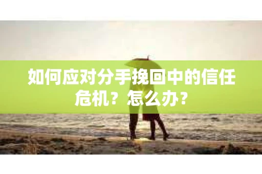 如何应对分手挽回中的信任危机？怎么办？