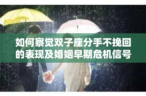 如何察觉双子座分手不挽回的表现及婚姻早期危机信号？