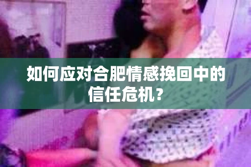 如何应对合肥情感挽回中的信任危机？